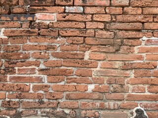 old red brick wall texture background