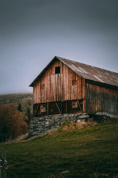 Old barn in the hills