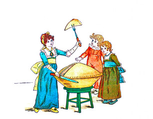 people and  children illustration
