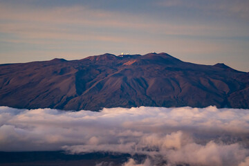 mountains in the morning