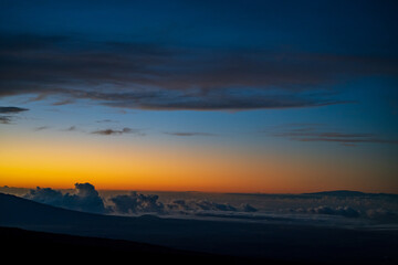 sunset in the mountains