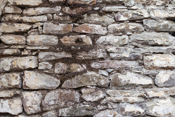 Castle wall stone grunge texture background.