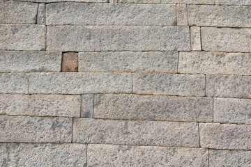 Masonry castle wall stone grunge texture.