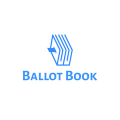 Ballot Book Logo Design, Ballot Logo Concept, Survey, Vote, Election concept, Creative Book