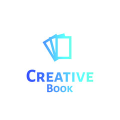 Creative Book logo, book design concept, read, education logo, modern book technology