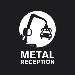 vector logo reception and utilization scrap metal