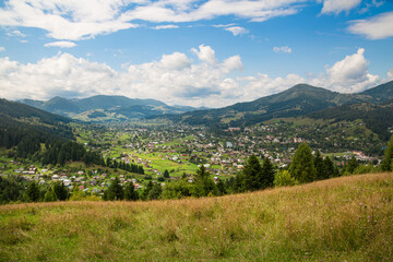 Fototapeta premium Beautiful landscape Carpathian mountains