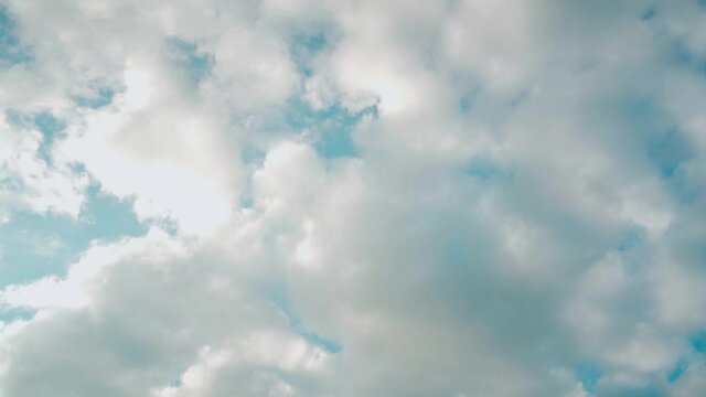 beautiful blue sky with white clouds.blue sky background.video 4k.