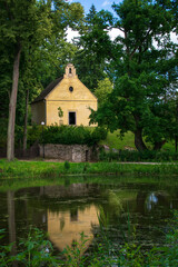 Fototapeta na wymiar Chapel Cervena Lhota, Czech republic