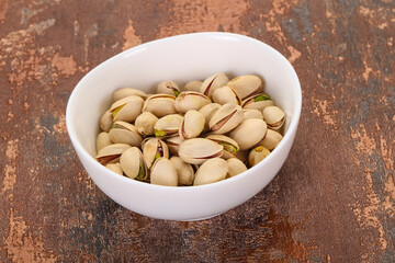 Pistachio nuts heap
