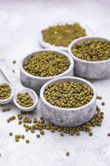 Green mung beans, healthy legumes