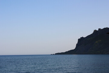 Fototapeta na wymiar Mountain landscape by the sea in Crimea.