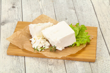 Greek traditional Feta soft cheese