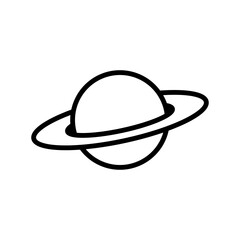 Saturn icon vector