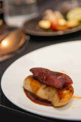 fine foie gras in fine dine restaurant