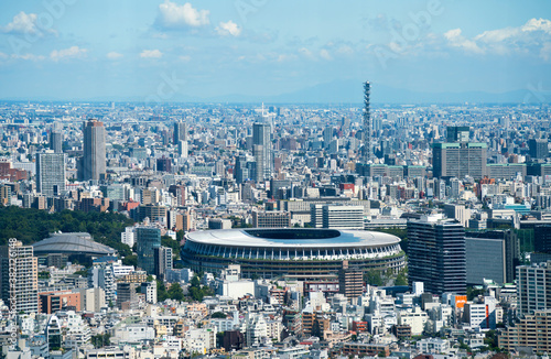 東京風景 年9月 新国立競技場方面 Wall Mural Wallpaper Murals Oka 東京風景 年9月 新国立競技場方面 Wall Mural Wallpaper Murals Oka