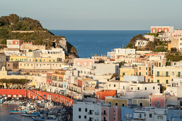 Fototapeta premium Ponza, Pontine Islands, Latina district, Latium, Lazio, Italy, Europe, National Park of Circeo