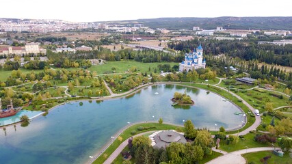 Fototapeta premium view of lake