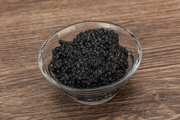 Luxury strugeon fish black caviar