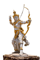 Indonesien-Bali;  Statue der hinduistischen Gottheit Lord  " Rama " , verehrt als Brahman.