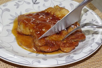 鶏もも肉の照り焼き