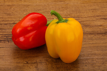 Ripe sweet Bulgarian bell pepper