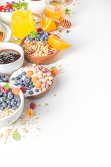 Various breakfast food concept