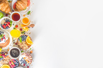 Various breakfast food concept
