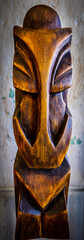 african mask on the wall