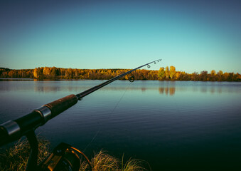 sunset over the river