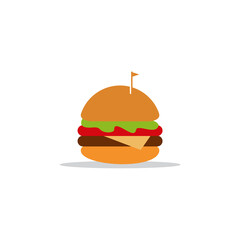 Burger company logo design template