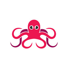 Octopus icon symbol logo design template