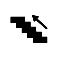 Stairs up vector icon eps 10