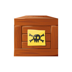 Explosives icon in cartoon style, vector illustration..