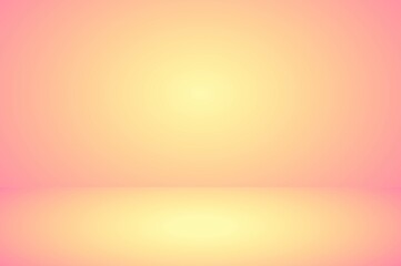 abstract room studio background, empty background pink and yellow.