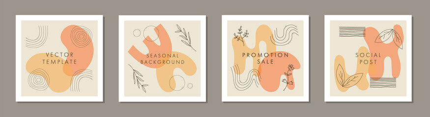 Sale square banner template for social media posts, mobile apps, banners design and web/internet ads. Trendy abstract square template with colorful concept.