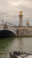Fototapeta na wymiar pont alexandre iii, Paris, France 