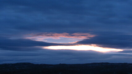 sunset in the sky