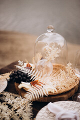 Wedding table decoration boho style