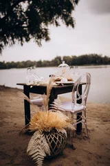 Hochzeitstischdekoration im Boho-Stil © Elizaveta Kovalevska