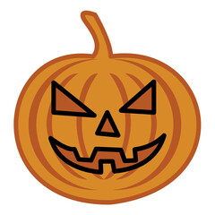 Halloween theme design is pumpkin shape