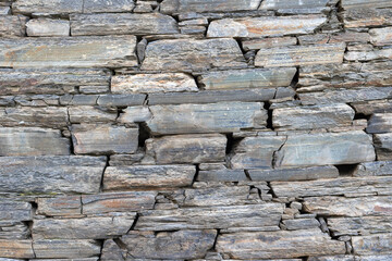 Texture background masonry castle made of stone.