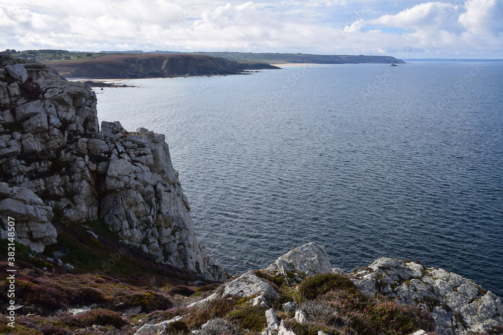 Canvas Prints Côte de la Presqu'île de Crozon, vue depuis la Pointe de Dinan