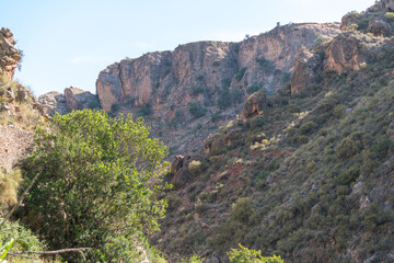 Mountainous landscape in southern Spain