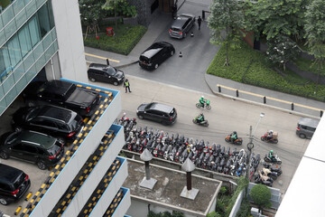 busy city