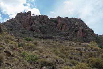 Mountainous landscape in southern Spain