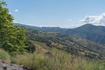 Fototapeta premium Mountainous landscape in southern Spain