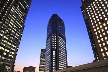 高層ビルの夜景