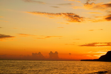 sea sunset sun evening summer