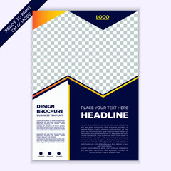 Abstract Business Flyer Design Template. vector EPS 10